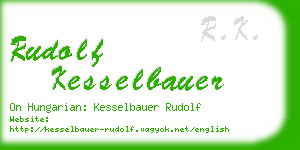 rudolf kesselbauer business card